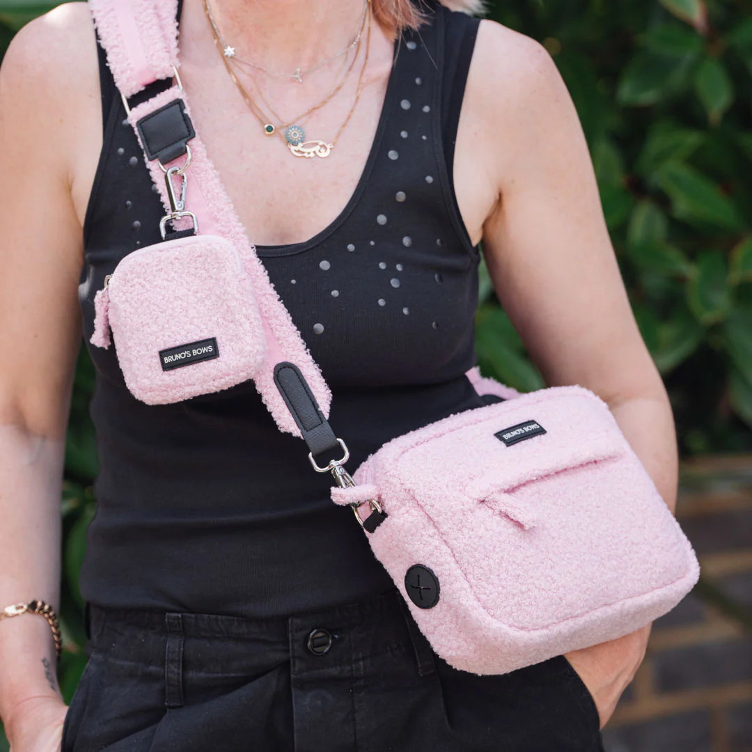 Teddy Pink Dog Walking Bag - Image 8